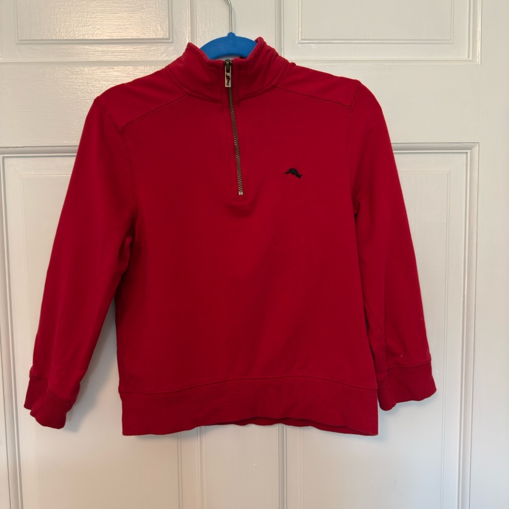 Tommy Bahama Red Half-Zip Pullover